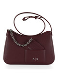BORDEAUX | Borsa a spalla in ecopelle con logo impresso BORDEAUX | Borsa a spalla in ecopelle con logo impresso