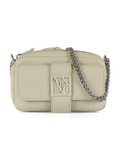 BEIGE | Borsa a tracolla in ecopelle con logo impresso BEIGE | Borsa a tracolla in ecopelle con logo impresso