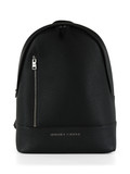 NERO | Zaino in ecopelle con scritta logo frontale NERO | Zaino in ecopelle con scritta logo frontale