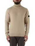 BEIGE | Maglia collo alto PELINE 02 in lana e yak BEIGE | Maglia collo alto PELINE 02 in lana e yak