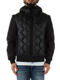 BLU SCURO | Piumino con cappuccio KOONS KJ BMAT BLU SCURO | Piumino con cappuccio KOONS KJ BMAT