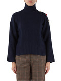 BLU | Maglia in misto lana con pietre applicate BLU | Maglia in misto lana con pietre applicate