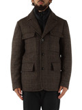 MARRONE | Cappotto corto imbottito INVERN CHECK MARRONE | Cappotto corto imbottito INVERN CHECK