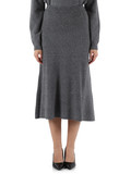 GRIGIO | Gonna midi in misto viscosa con micro paillettes GRIGIO | Gonna midi in misto viscosa con micro paillettes