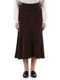 MARRONE | Gonna midi in misto viscosa con micro paillettes MARRONE | Gonna midi in misto viscosa con micro paillettes