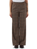 BEIGE | Pantaloni a quadretti in misto viscosa BEIGE | Pantaloni a quadretti in misto viscosa