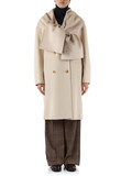 BEIGE | Cappotto doppiopetto in panno di misto lana BEIGE | Cappotto doppiopetto in panno di misto lana