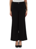 NERO | Pantalone in tessuto stretch con placca logo frontale NERO | Pantalone in tessuto stretch con placca logo frontale