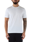 BIANCO | T-shirt in cotone con dettaglio a contrasto BIANCO | T-shirt in cotone con dettaglio a contrasto