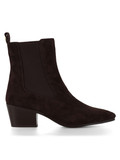 MARRONE | Stivaletti in suede con ricamo frontale MARRONE | Stivaletti in suede con ricamo frontale