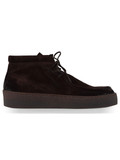 MARRONE | Stringata alta in suede MARRONE | Stringata alta in suede