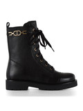 NERO | Anfibi in pelle con placca logo laterale NERO | Anfibi in pelle con placca logo laterale