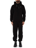 NERO | Tuta sportiva modern fit composta da felpa con zip e pantaloni