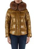 ORO | Piumino trapuntato con cappuccio TAKAN RP MID FUR ORO | Piumino trapuntato con cappuccio TAKAN RP MID FUR