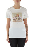 PANNA | T-shirt in cotone con stampa logo frontale PANNA | T-shirt in cotone con stampa logo frontale