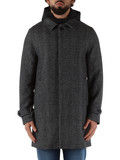 NERO | Cappotto MARTINEZ in misto lana chevron NERO | Cappotto MARTINEZ in misto lana chevron