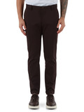 MARRONE | Pantalone Slim fit SASA in tessuto tecnico MARRONE | Pantalone Slim fit SASA in tessuto tecnico