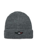 GRIGIO | Cappello a coste con patch logo frontale