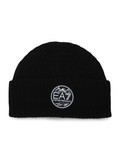SCHWARZ | Mütze aus Schurwollmischung mit Fleecefutter