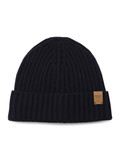 BLU SCURO | Cappello a coste con patch logo frontale