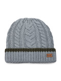 GRIGIO | Cappello a trecce in misto lana merino