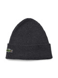 GRIGIO SCURO | Cappello in lana con patch logo