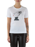 BIANCO | T-shirt in cotone con stampa frontale