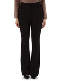 NERO | Pantalone svasato in fondo in tessuto stretch