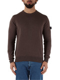 MARRONE | Maglia girocollo EXMOOR 07 in lana e cotone MARRONE | Maglia girocollo EXMOOR 07 in lana e cotone
