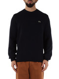 BLU SCURO | Maglia girocollo classic fit in lana BLU SCURO | Maglia girocollo classic fit in lana