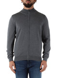 GRIGIO | Cardigan con zip in lana vergine GRIGIO | Cardigan con zip in lana vergine