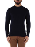 BLU SCURO | Maglia girocollo in lana e cashmere BLU SCURO | Maglia girocollo in lana e cashmere