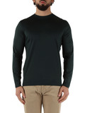 VERDE SCURO | T-shirt maniche lunghe in cotone e modal VERDE SCURO | T-shirt maniche lunghe in cotone e modal