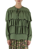VERDE | Blusa FLUID CREPE in misto seta VERDE | Blusa FLUID CREPE in misto seta