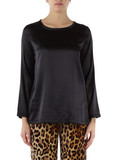 NERO | Blusa SILK SATIN NERO | Blusa SILK SATIN