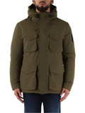 VERDE MILITARE | Piumino con cappuccio ZEPHYR Hydroshield