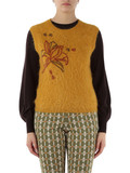 GIALLO SCURO | Gilet SOFT ALPACA con perline ricamate GIALLO SCURO | Gilet SOFT ALPACA con perline ricamate