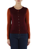 MERLOT | Cardigan COLOURS OF THE WORLD in lana