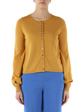 GIALLO SCURO | Cardigan NEW MERINOS in misto lana GIALLO SCURO | Cardigan NEW MERINOS in misto lana