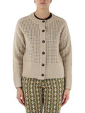 BEIGE | Cardigan RECYCLE MERINO in misto lana e alpaca BEIGE | Cardigan RECYCLE MERINO in misto lana e alpaca