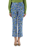BLU | Pantalone FLORAL SYMPHONY in viscosa BLU | Pantalone FLORAL SYMPHONY in viscosa