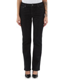 GRIGIO SCURO | Pantalone jeans cinque tasche con strass GRIGIO SCURO | Pantalone jeans cinque tasche con strass