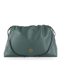 VERDE | Borsa in pelle MAXI CLUTCH VERDE | Borsa in pelle MAXI CLUTCH