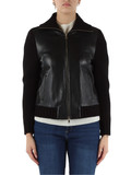 NERO | Giacca in pelle e tessuto ELETTRA KNIT NERO | Giacca in pelle e tessuto ELETTRA KNIT