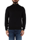 NERO | Maglia collo a zip in lana vergine NERO | Maglia collo a zip in lana vergine