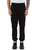 NERO | Pantalone sportivo in misto cotone con scritta logo