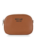 CUOIO | Borsa a tracolla con scritta logo in metallo CUOIO | Borsa a tracolla con scritta logo in metallo