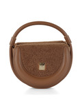 MARRONE CHIARO | Borsa a mano in ecopelle ed ecopelliccia effetto teddy MARRONE CHIARO | Borsa a mano in ecopelle ed ecopelliccia effetto teddy