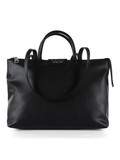 NERO | Borsa in ecopelle con scritta logo frontale NERO | Borsa in ecopelle con scritta logo frontale