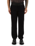 NERO | Pantalone straight fit con inserti a contrasto